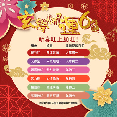 Carun x Med360+【新年口罩】3S 特柔防敏口罩 | 成人 | 10片獨立包裝